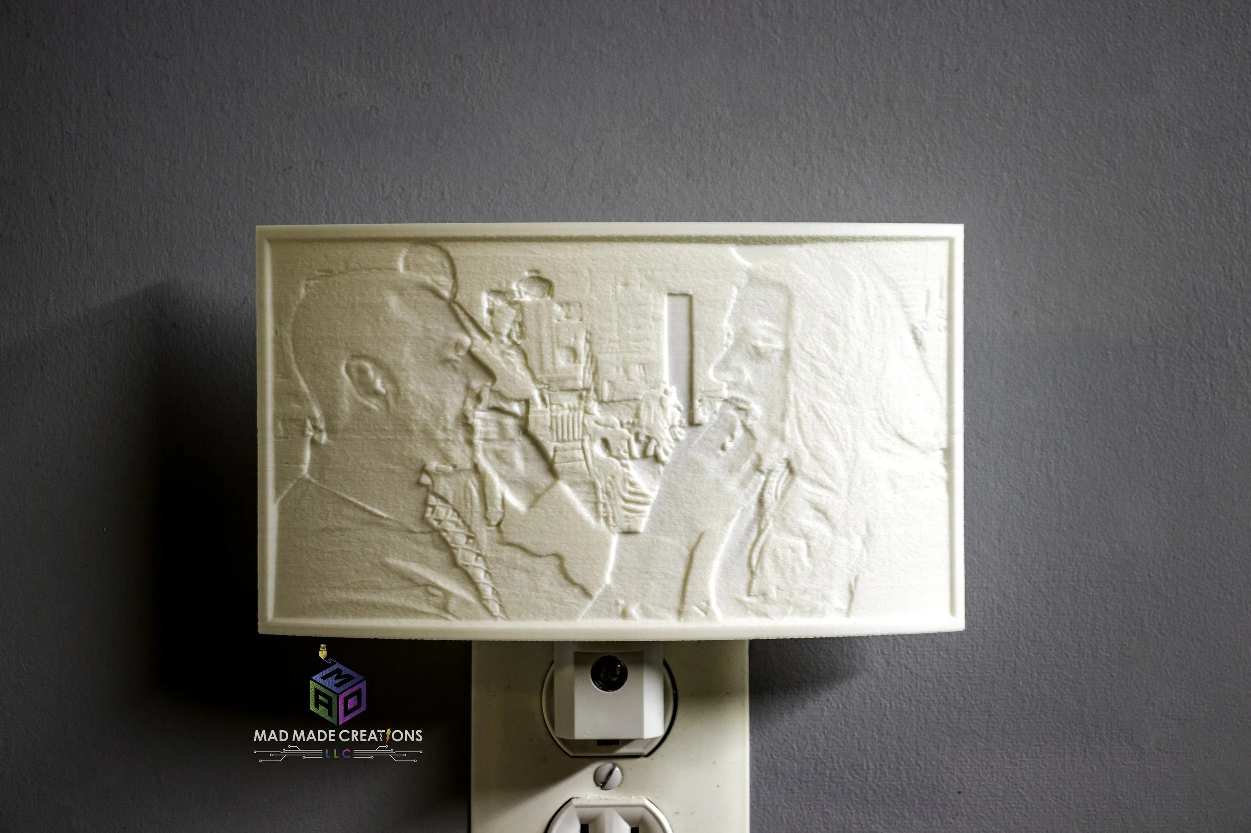 3d printed night online light